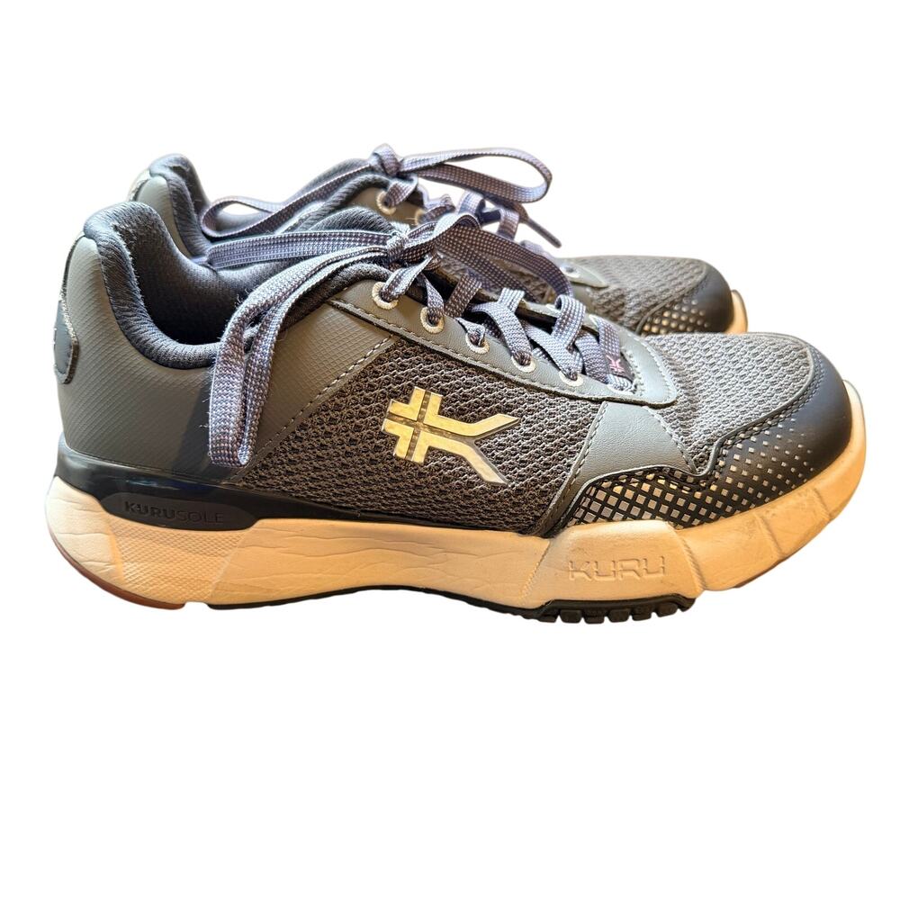 Kuru Quantum 2.0 Womens Size 7M Gray Purple White Athletic Running Shoes